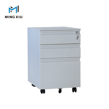 China 3 Drawer Metal Cabinet Wheeled / Steel File Cabinet with Wheels